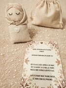 Motanka Odważny Dzień - personalizowana przytulanka kieszonkowa przedszkole