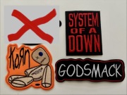 Naszywki / naprasowanki metal: System of a down / KoRn / Godsmack