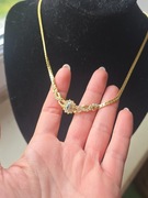 Kolia, naszyjnik Vintage, złoty naszyjnik