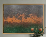 Oryg. autorski obraz akrylowy "Quand le ciel rencontre la terre" z cert.