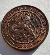 HOLANDIA 1 Cent 1880 okołoMENNICZA