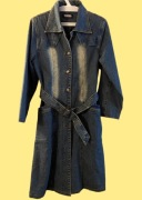 Płaszcz jeansowy vintage wiosna/lato 