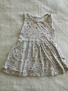 Szara sukienka w jednorożce tęcze tęcza gwiazdki Primark 104 jak nowa