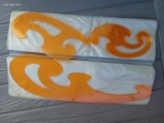 Zestaw krzywików kreślarskch w etui krawieckich linijki PRL Skala