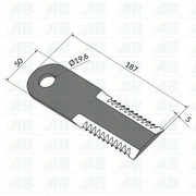 Zestaw noży ząbkowanych do sieczkarni słomy kombajnu John Deere CTS STS