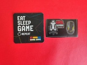 Naklejka samoprzylepna Król Gamingu i podkładka Eat Sleep Game