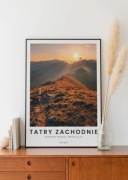 Plakat górski TATRY "Kasprowy Wierch", wymiary 50x70cm