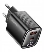 ŁADOWARKA ZASILACZ Smart Toocki GaN 33W 1*USB-C + 1*USB LED Display