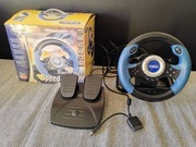 Kierownica Tracker Steering Wheel Speed Driver USB PC/PS2/PS3 + PEDAŁY