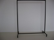 Wieszak stojący stojak metalowy stalowy brązowy do garderoby na ubrania