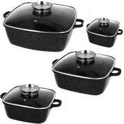 Garnki brytfanki marmurowe 