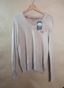 Geographical Norway Sweter Damski L Beżowy Trekking Miękki Nowy z Metką