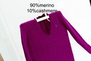 Ralph Lauren 90%merino 10%kaszmir M