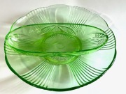 PATERA NA CIASTO,SALATERKA szlifowana.HUTA NIEMEN.