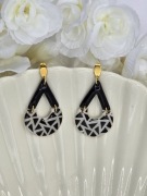 Kolczyki ręcznie wykonane, glina polimerowa, żywica uv, stal chirurgiczna