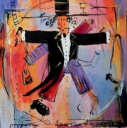 Dariusz Grajek, obraz "Proporcje Leonarda" 40x40