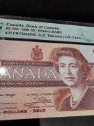 KANADA 2 Dollars 1986 PMG 66 EPQ GEM UNC – QUEEN ELIZABETH II – BC-55b