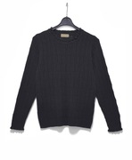 Damski Sweter Ażurowy Geometryczny Wzór Czarny Ofelia |R. S