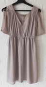 SAINT TROPEZ elegancka sukienka beżowa r.  XS/S