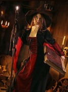 Gotycka czerwona sukienka bal kostium przebranie Halloween