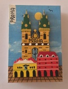 Magnes na lodówkę Zapałki Praha Praga Republika Czeska Czechy Most(2K).