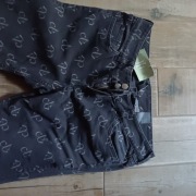 spodnie grafit L/40 H&M jeans wzór szary modne na czasie 
