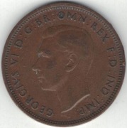 Wielka Brytania half penny 1/2 pensa 1946 - 25,4 mm - nr 2
