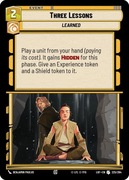Star Wars: Unlimited - LOF - Three Lessons (U)