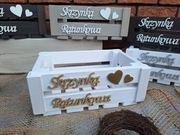 Koszyk ratunkowy, biała skrzynka ratunkowa na wesele, ślub, 3 kolory