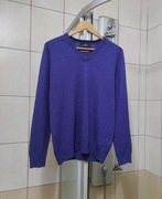Sweter klasyczny Blue Harbour S męski oversize przewiewny granatowy niebies