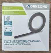 5x Dwustronna taśma montażowa 19mm x 5m 3,3kg/10cm wew./ zew. UV