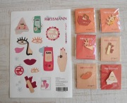 Naklejki i przypinki 6 sztuk Rossmann
