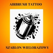 Szablon do tatuaży Airbrush, wielorazowy 