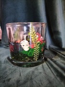 Świecznik szklany lampion 