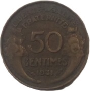 Francja 50 centymów z 1931 roku - OBEJRZYJ MOJĄ OFERTĘ