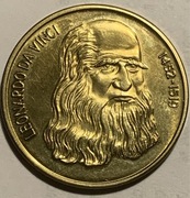 Moneta 20 Euro Leonardo Da Vinci 1997