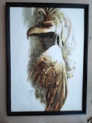 F. Saint Genies, Kobieta Ptak , litografia oryginalna 