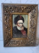 Unikat XIX wiek Sygnowany Obraz Olejny w Pięknej Złotej Ramie 