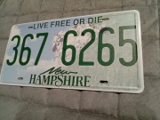 Replika kopia tablica rejestracyjna Hampshire USA 30x15 cm