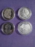 Srebrne monety 3x100zł. PRL 1x santo subito Jan Paweł 950 Ag