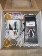 MINI BOX dla Niej zestaw prezentowy kubek prezent święta jeleń las upominek