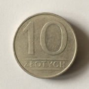 10 zł złotych 1987 z obiegu 