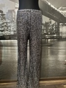 Spodnie cekinowe czarne Sylwester błyszczące bling blink new collection