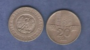 Moneta 20 zł PRL wieżowiec 1973-76