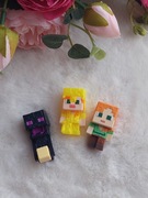 Kinder Joy Minecraft * figurki 3 sztuki * Alex - Gold Alex - Enderman
