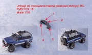 RC FMS FCX18 Toyota LC80 1/18 uchwyt trapów 