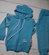 Dres dziewczęcy turkus bluza spodnie onno baby r.98