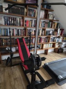 ławeczka trenigowa z wyciagiem i stojakami na sztngę + 50 kg