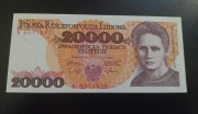20000 zł 1989 seria B stan 1-