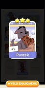 Monopoly GO Karta Naklejka „Puszek” set 10